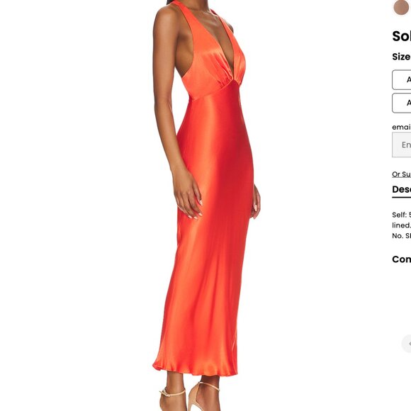 Shona Joy Vibrant Orange Dress - Picture 2 of 7